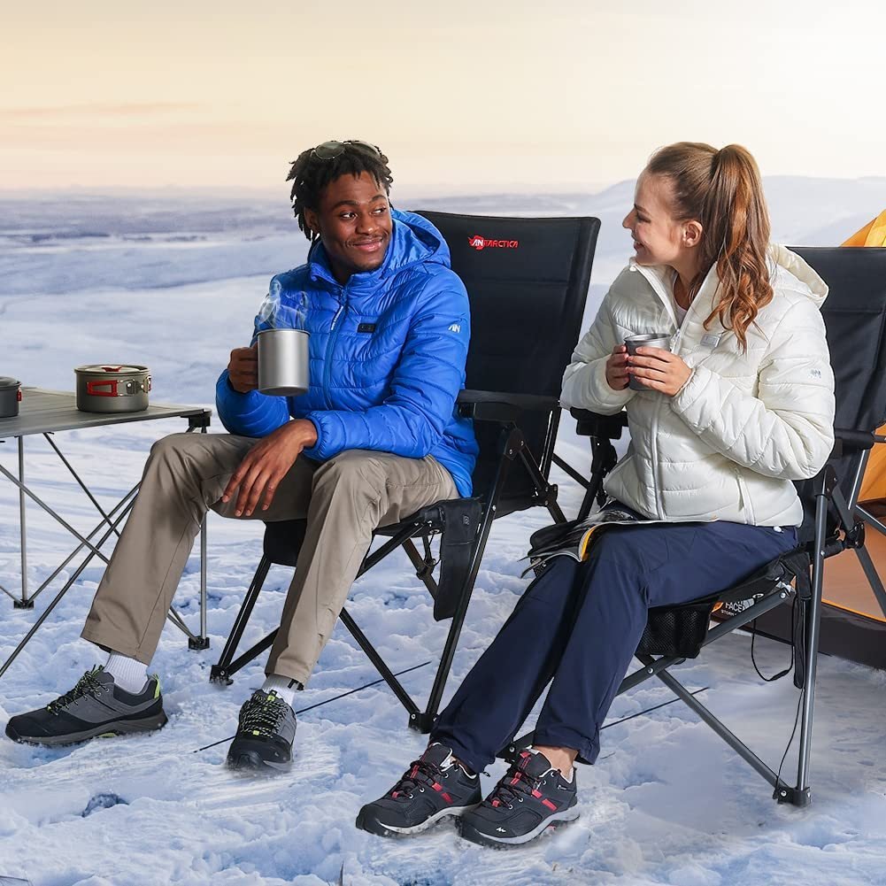 Antarctica Gear | Heated Camping Chair with 12V/16000mAh Battery Pack - Wholesale Electronics