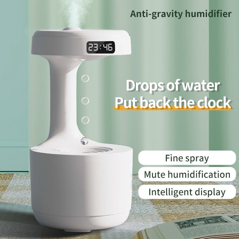 Anti - Gravity Humidifier With Clock and Aroma Diffuser - Wholesale Electronics