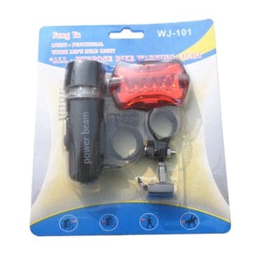 Bicycle Light Set: LED Headlight and Tail Light - Wholesale Electronics