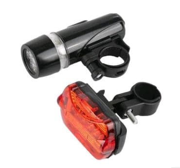 Bicycle Light Set: LED Headlight and Tail Light - Wholesale Electronics