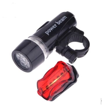 Bicycle Light Set: LED Headlight and Tail Light - Wholesale Electronics