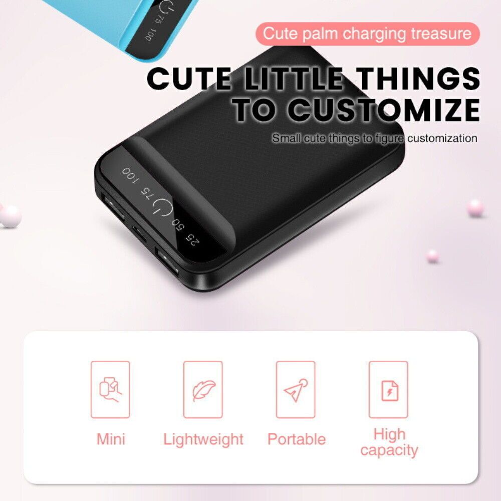 Compact Power Bank with Display | Capacity 5000mAh - Wholesale Electronics