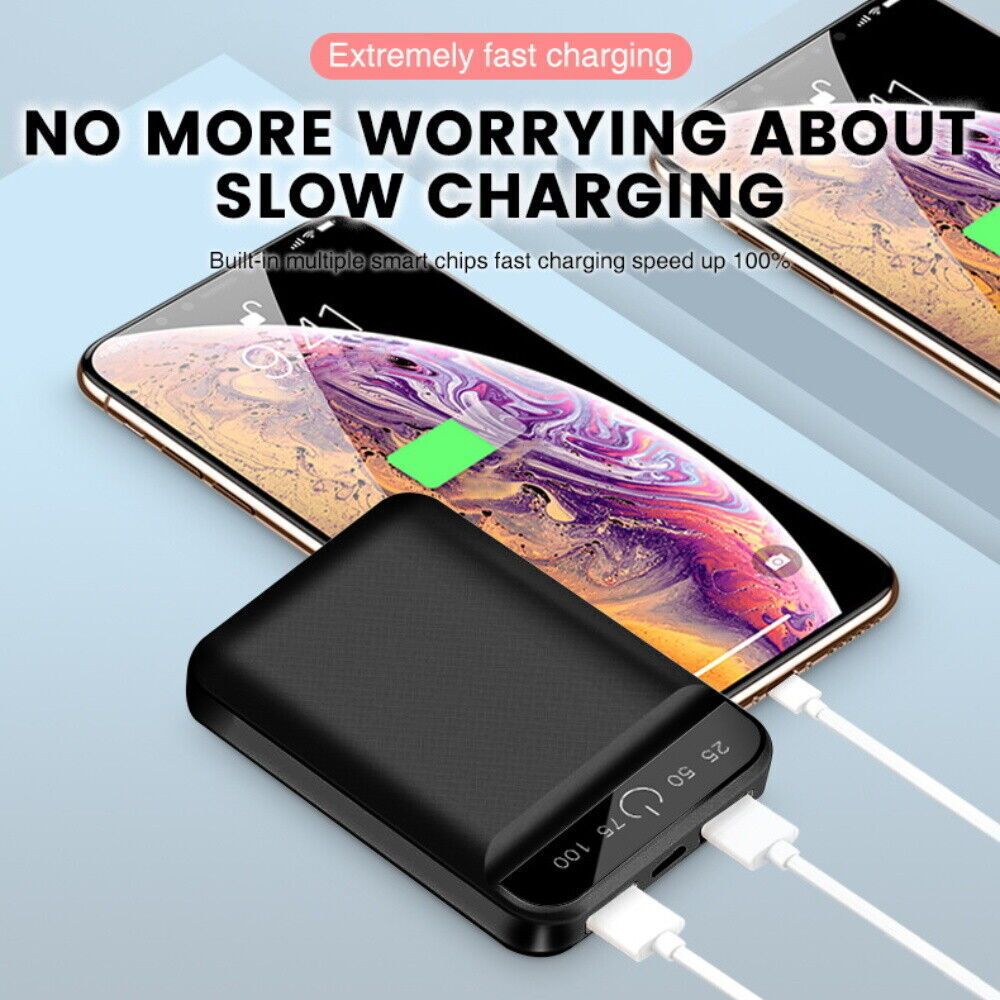 Compact Power Bank with Display | Capacity 5000mAh - Wholesale Electronics