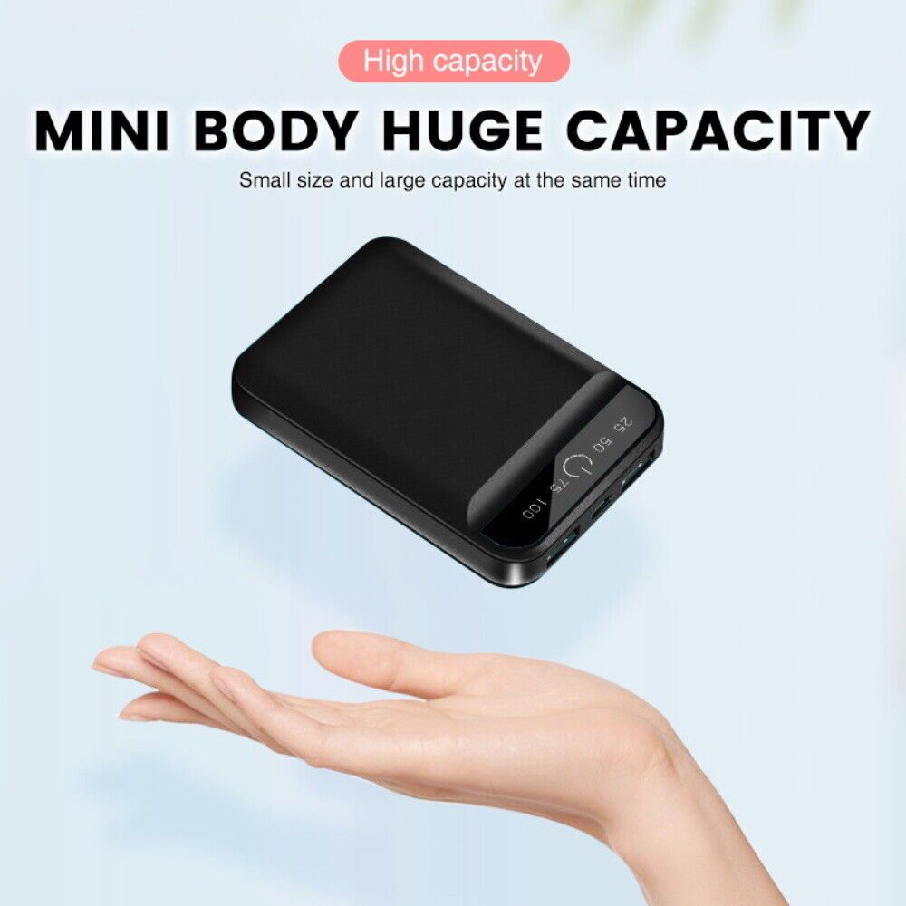 Compact Power Bank with Display | Capacity 5000mAh - Wholesale Electronics