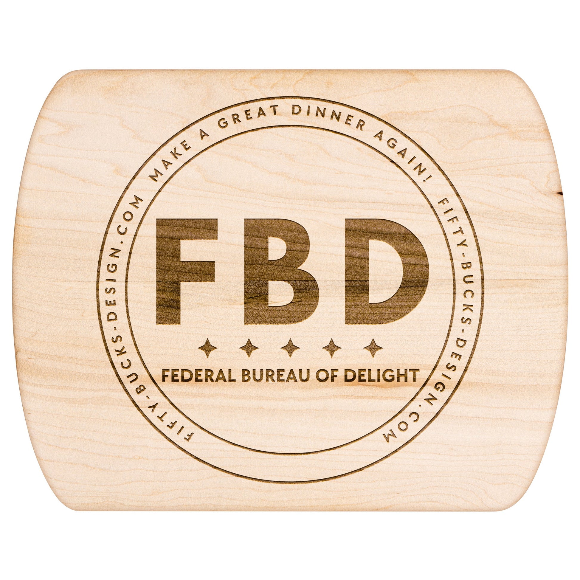 Cutting Board in Oval Shape, Made of Hardwood – Designed by Federal Bureau of Delight - Wholesale Electronics