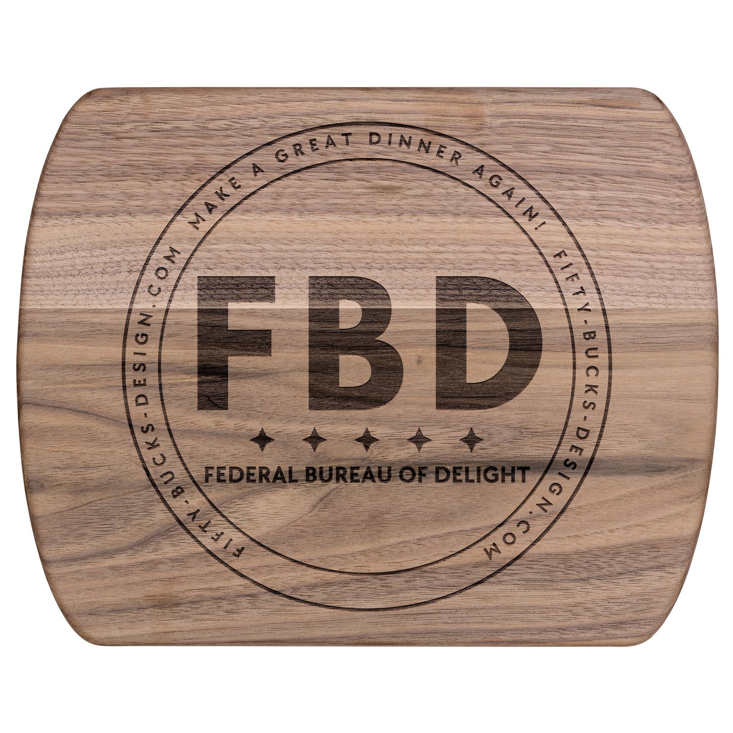 Cutting Board in Oval Shape, Made of Hardwood – Designed by Federal Bureau of Delight - Wholesale Electronics