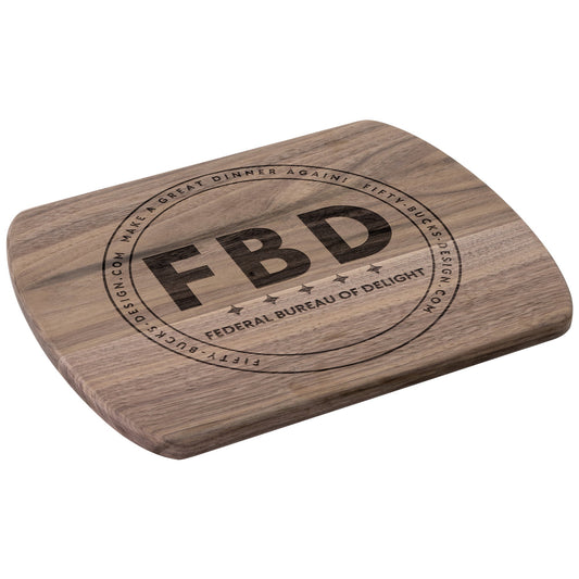 Cutting Board in Oval Shape, Made of Hardwood – Designed by Federal Bureau of Delight - Wholesale Electronics