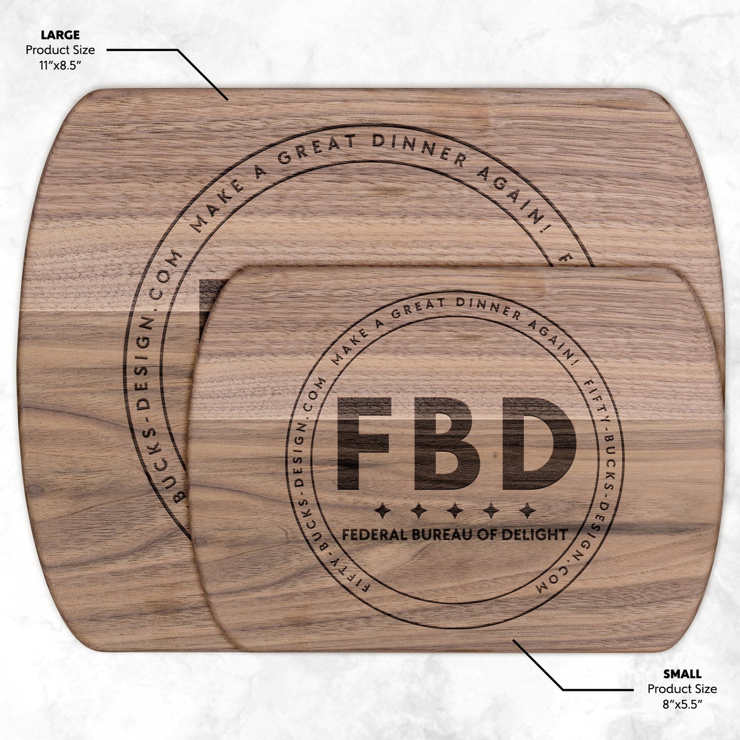 Cutting Board in Oval Shape, Made of Hardwood – Designed by Federal Bureau of Delight - Wholesale Electronics