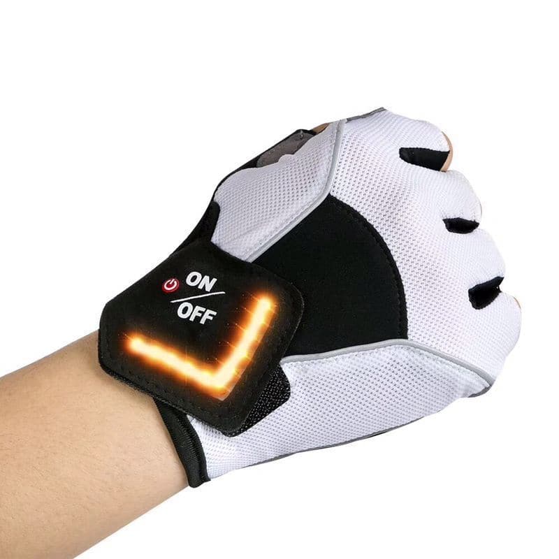 Cycling Gloves with LED Turning Lights - Wholesale Electronics