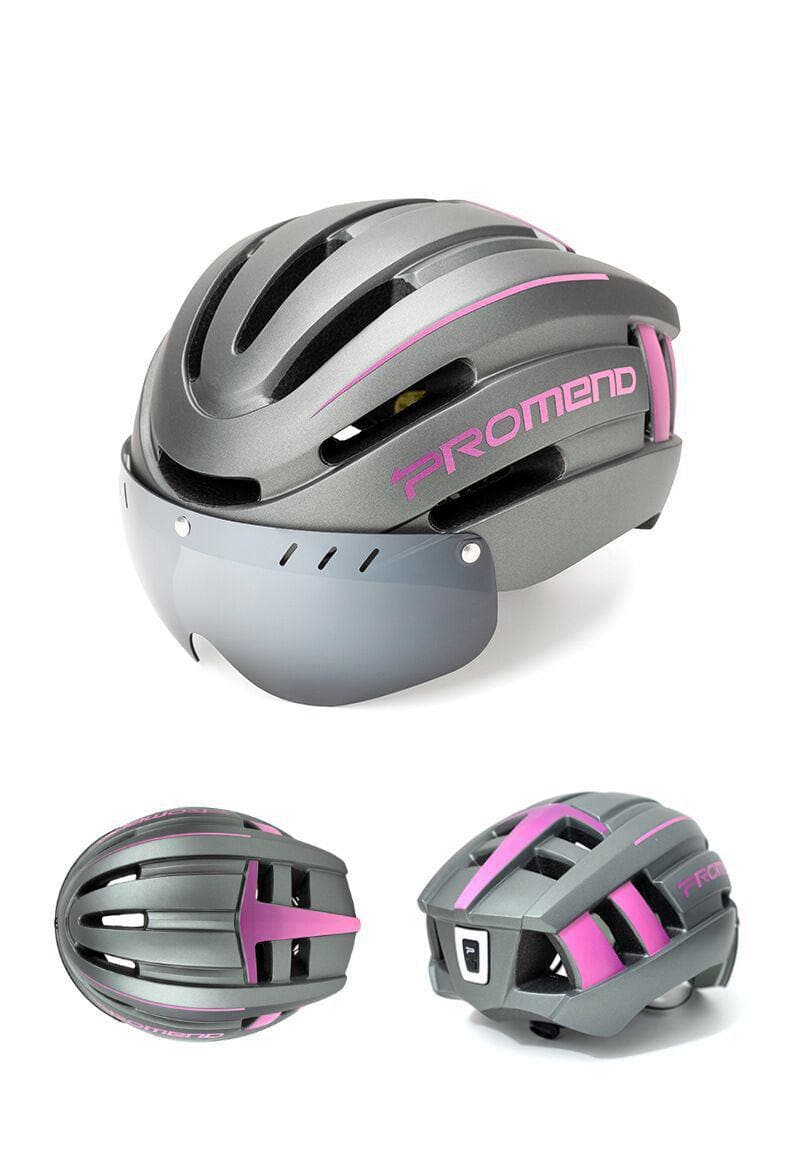 Cycling Helmet with Integrated Visor and Light for Your Safety - Wholesale Electronics