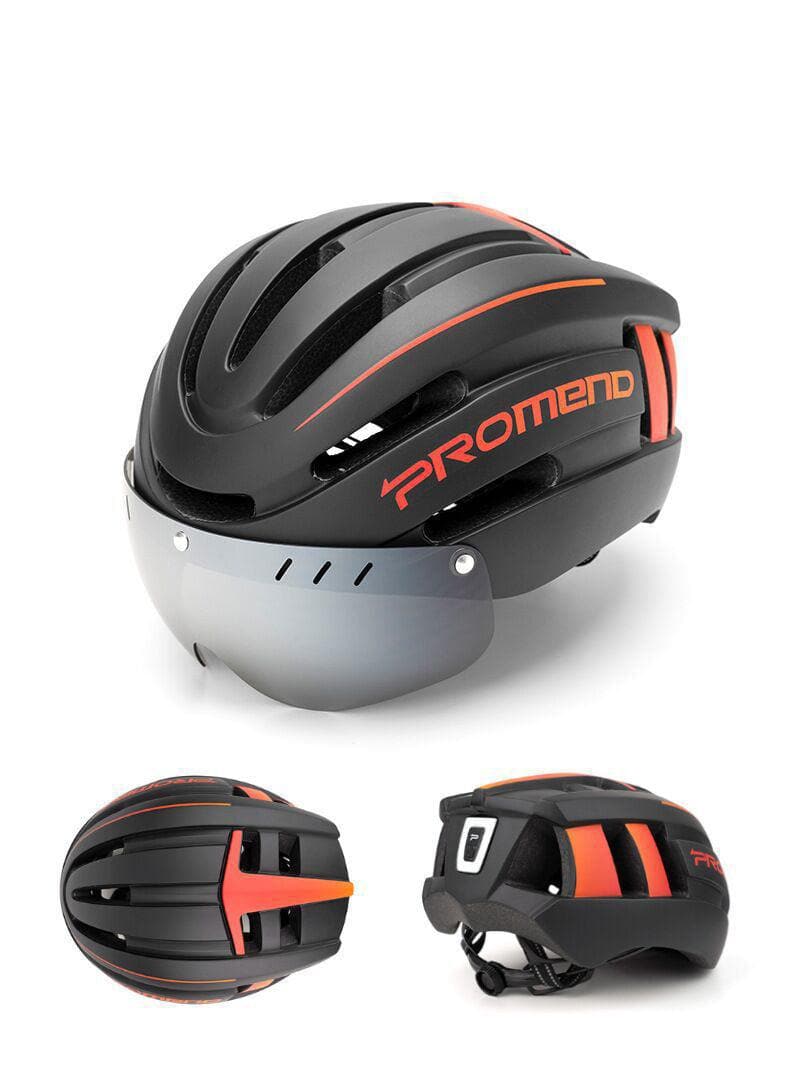 Cycling Helmet with Integrated Visor and Light for Your Safety - Wholesale Electronics