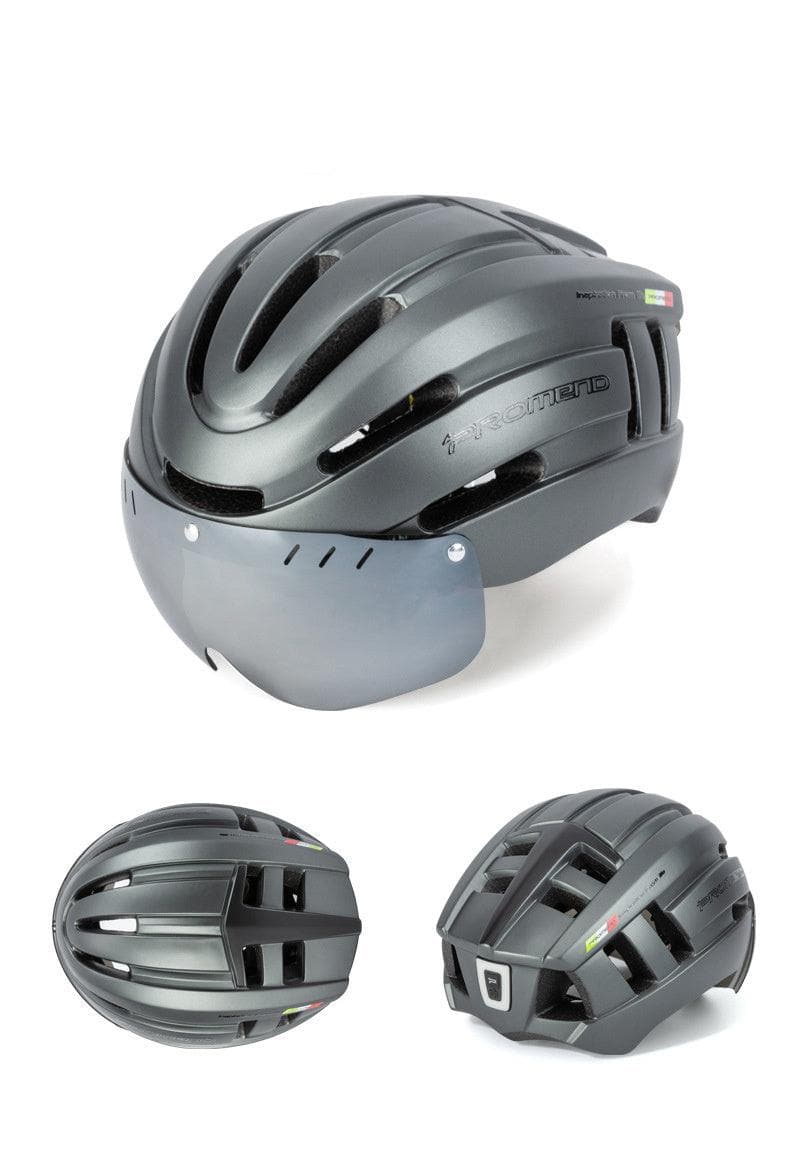 Cycling Helmet with Integrated Visor and Light for Your Safety - Wholesale Electronics