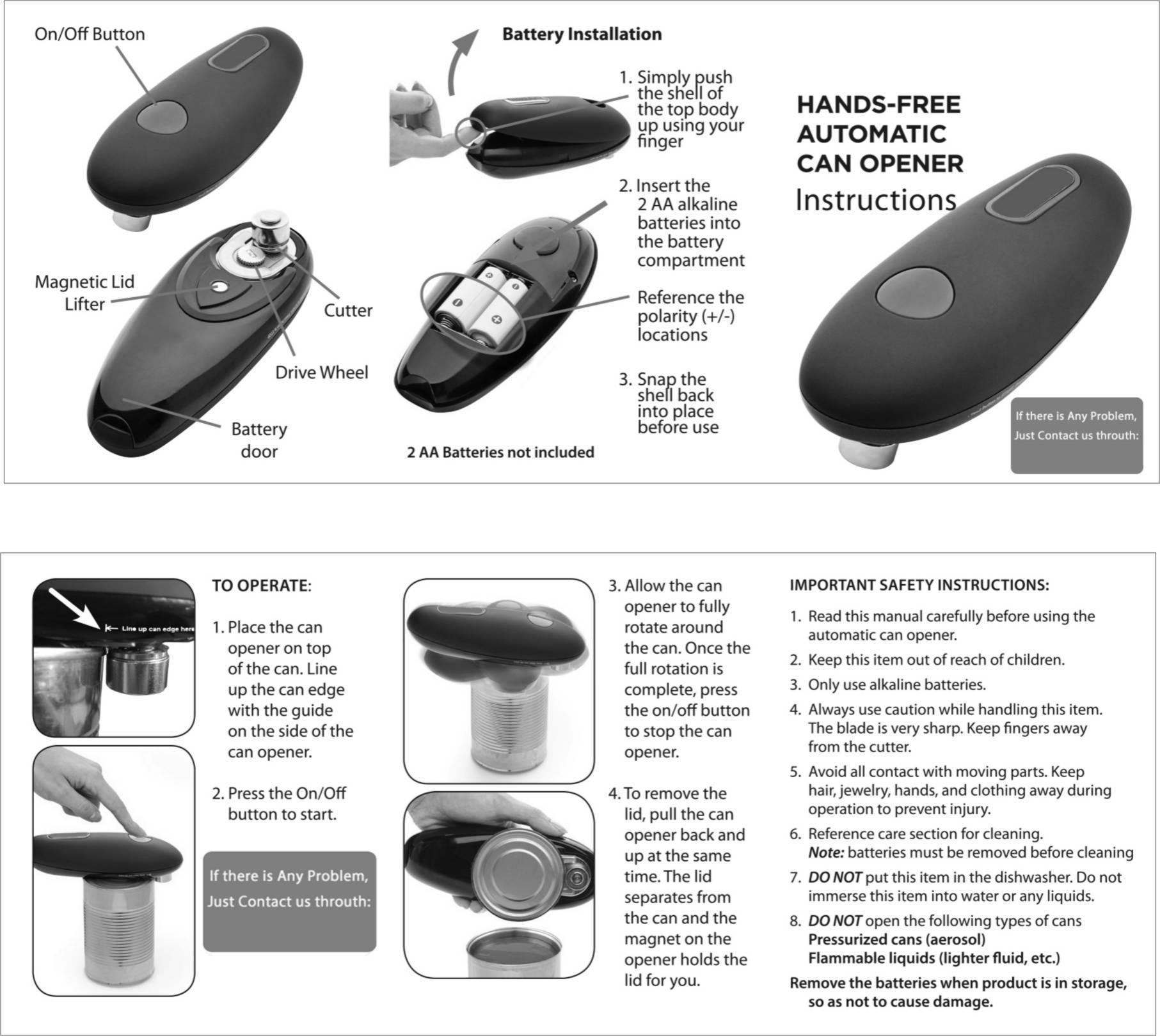 Electric Can Opener - Wholesale Electronics