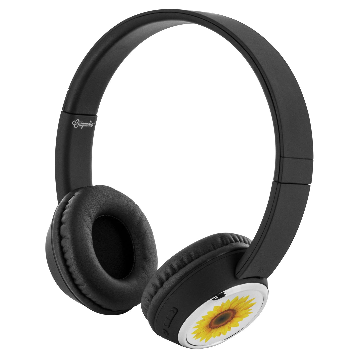 FBD Audio Gear, Silky - Smooth Sound and Deep Bass Headphones with Bluetooth Connection, and Sunflower Design. Designed in Finland. 