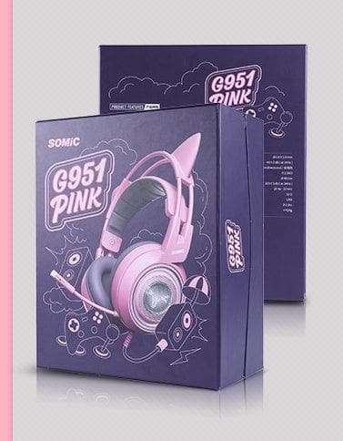 Gaming Headset G951 with Vibration and Cute Style - Wholesale Electronics