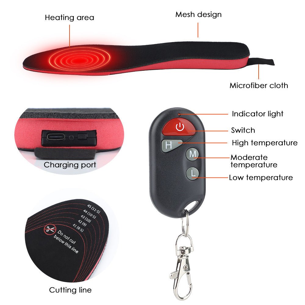 Heated Insoles For Men and Women | Cut to Correct Size - Wholesale Electronics