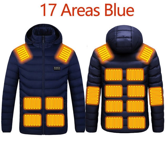 Heated Men's Winter Jacket | Machine Washable - Wholesale Electronics