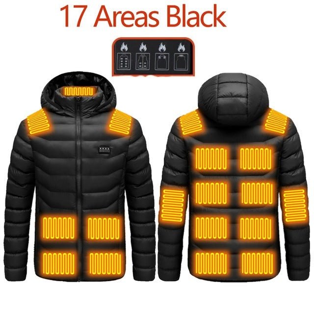 Heated Men's Winter Jacket | Machine Washable - Wholesale Electronics