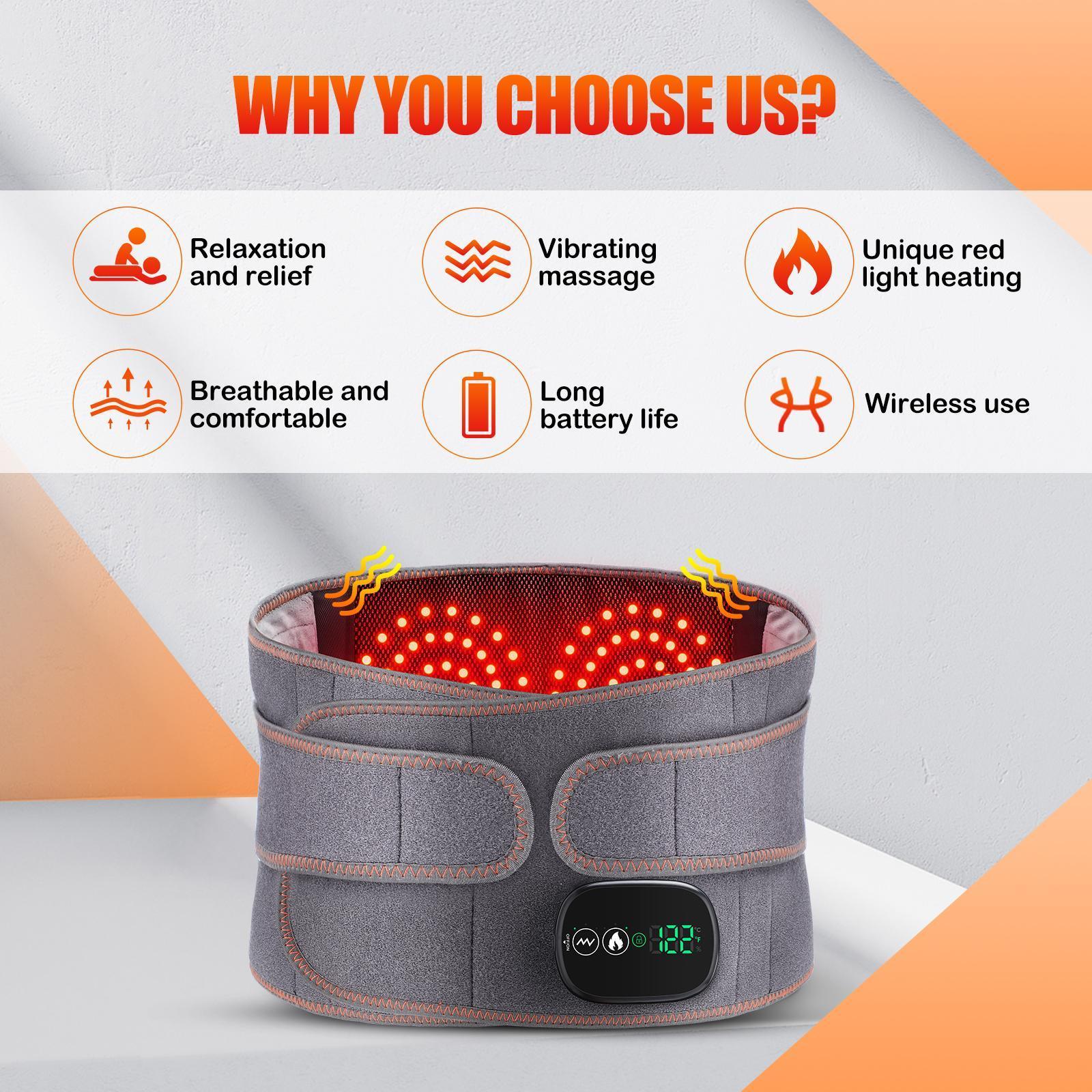 Heated Pad for Waist | 3 - Zone Heating and Virration Modes - Wholesale Electronics