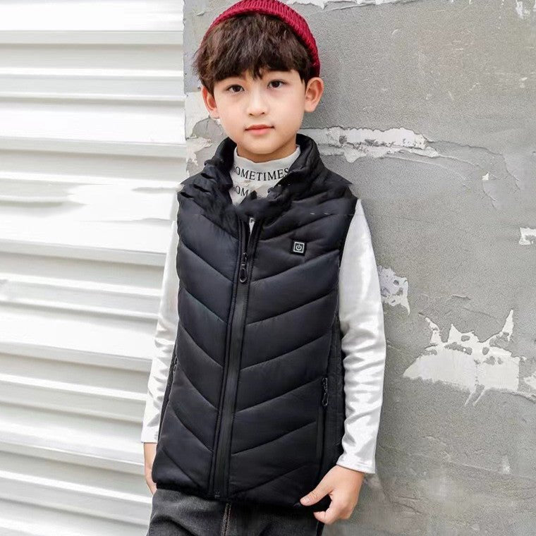 Heated Vest for Kids and Teens (120 - 170cm) | Intelligent Constant Temperature Heating | Unisex - Wholesale Electronics