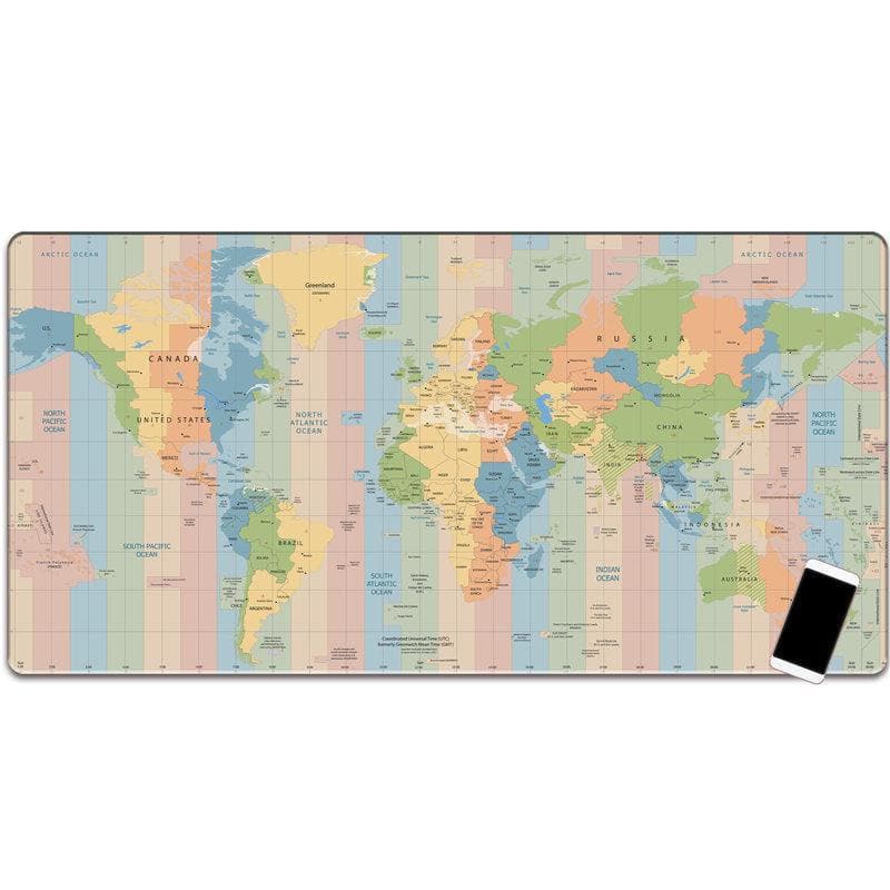 Keyboard and Mouse Pads with Printed Maps - Wholesale Electronics