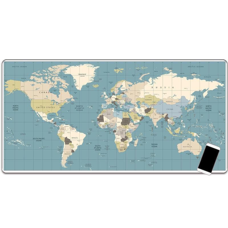 Keyboard and Mouse Pads with Printed Maps - Wholesale Electronics