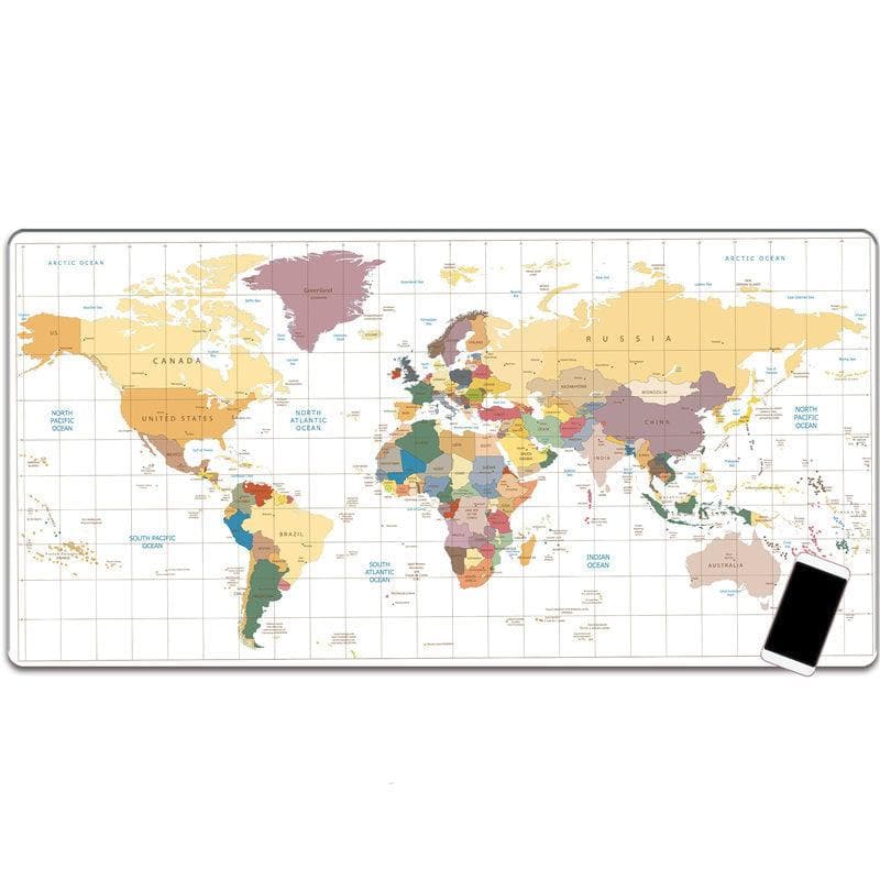 Keyboard and Mouse Pads with Printed Maps - Wholesale Electronics