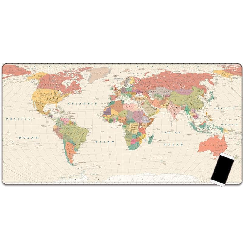 Keyboard and Mouse Pads with Printed Maps - Wholesale Electronics