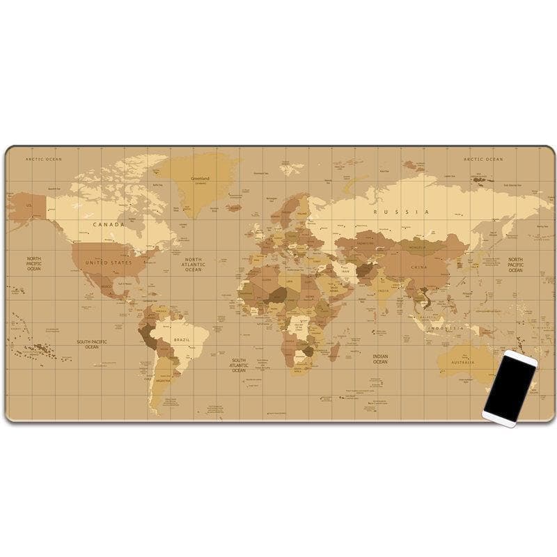 Keyboard and Mouse Pads with Printed Maps - Wholesale Electronics