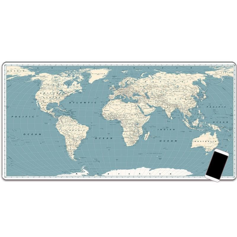 Keyboard and Mouse Pads with Printed Maps - Wholesale Electronics