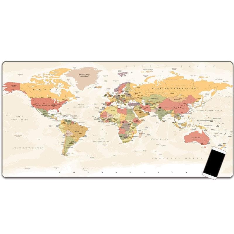 Keyboard and Mouse Pads with Printed Maps - Wholesale Electronics