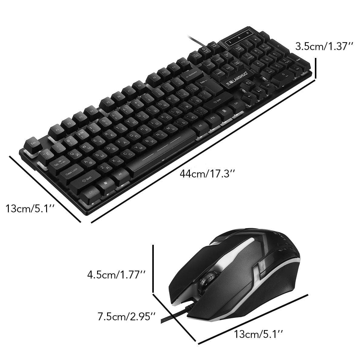 Keyboard and Mouse Set (RUS) - Wholesale Electronics