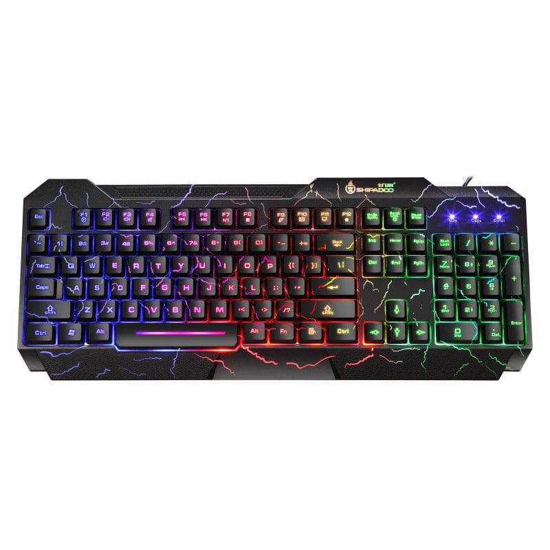 Luminous 4D Gaming Keyboard Plus Mouse Set - Wholesale Electronics