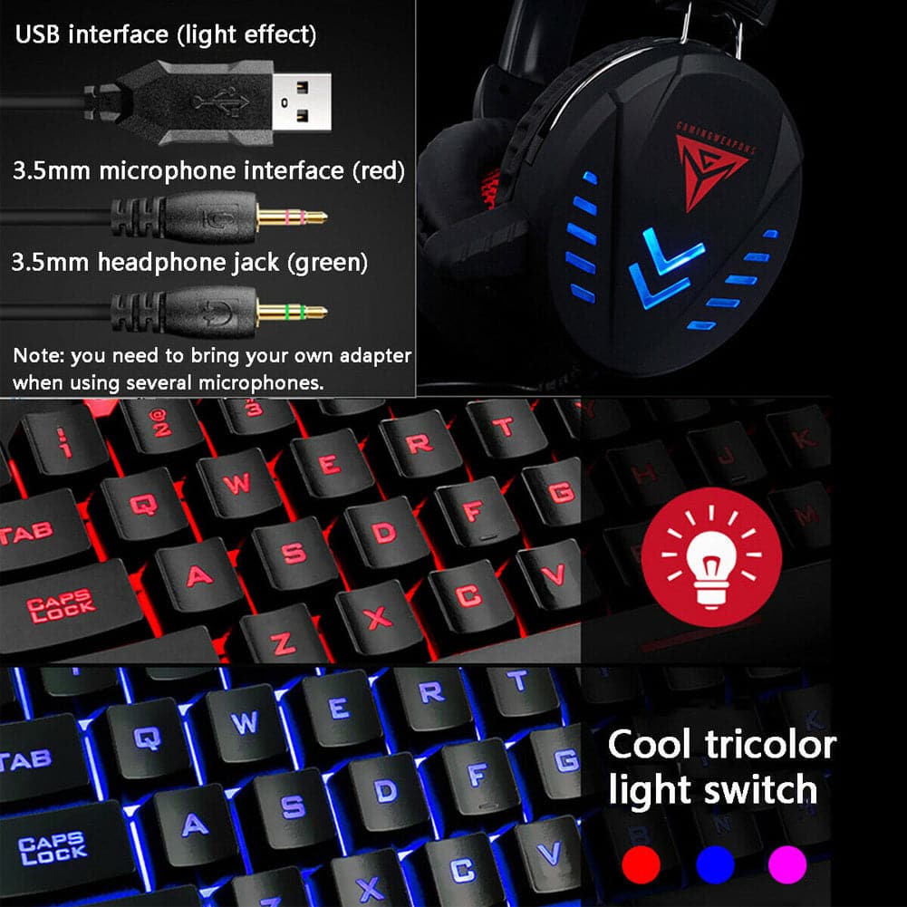 Luminous Keyboard and Mouse Set - Wholesale Electronics