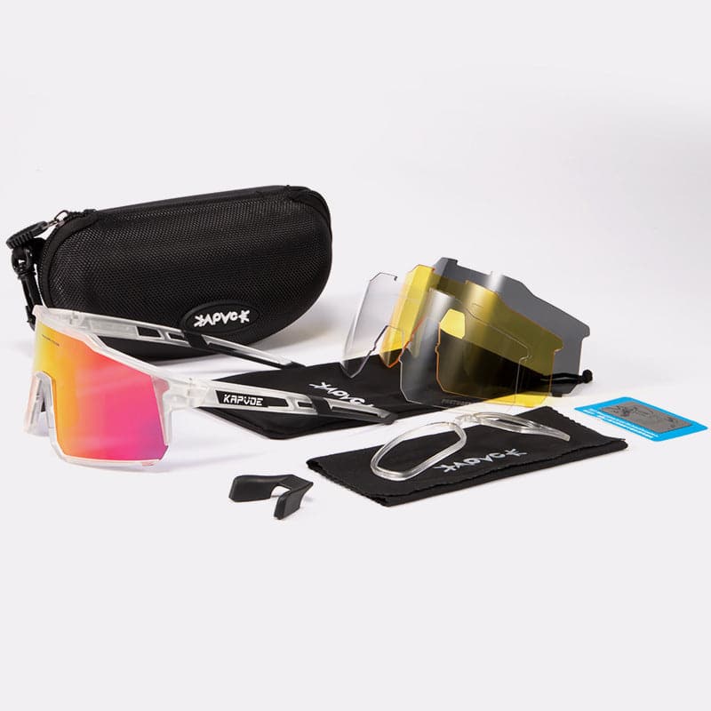 Polarized Sports Glasses with Interchangeable Lenses - Wholesale Electronics