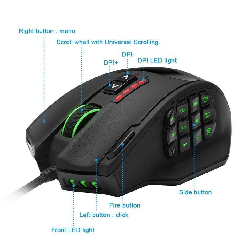 RGB Backlighted Gaming Mouse - Wholesale Electronics