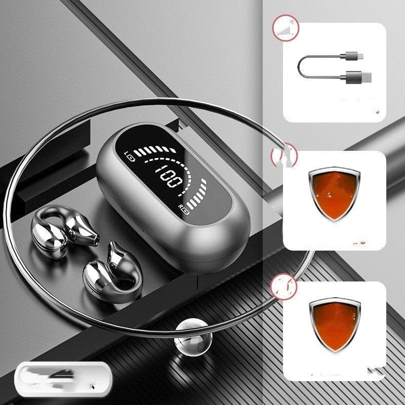 S03 Ear Clip Type Digital Display Wireless Bluetooth Headset - Wholesale Electronics