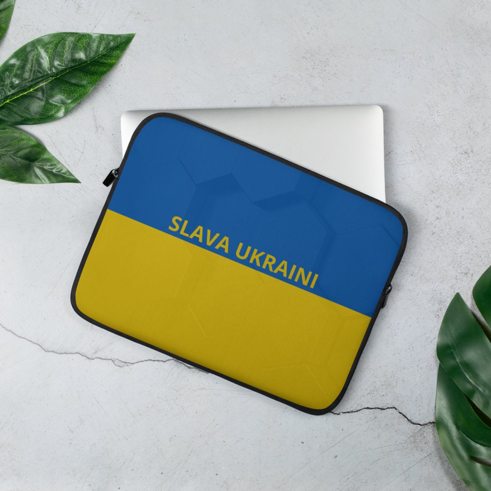 Shop and Support: Laptop Sleeve with Slava Ukraini Design. - Wholesale Electronics