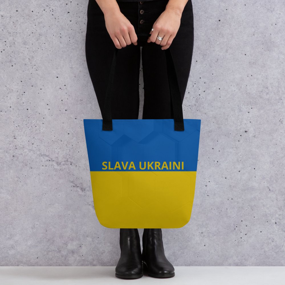 Shop and Support: Tote Bag with Slava Ukraini Design. - Wholesale Electronics