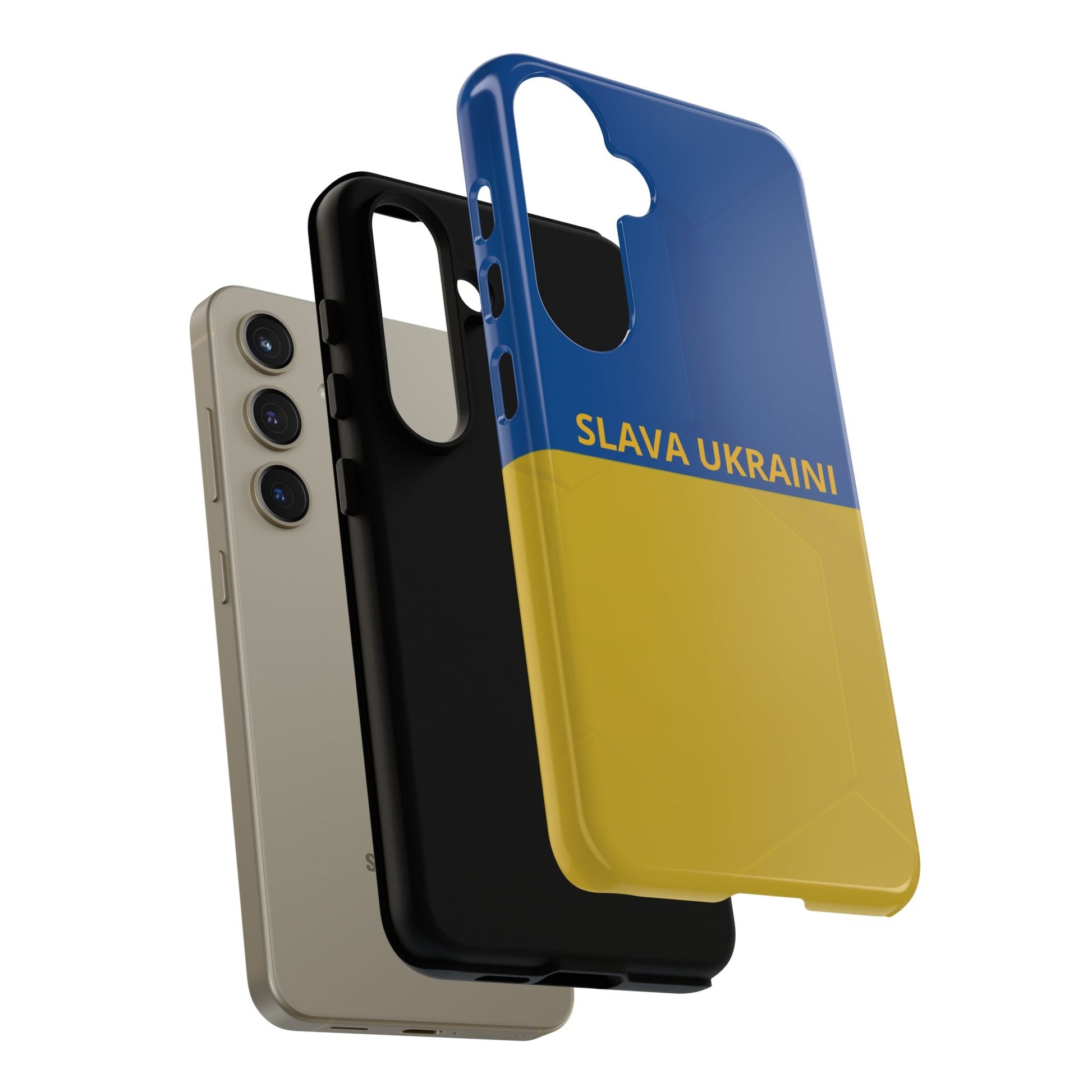 Shop and Support: Tough Case with Slava Ukraini Design for Samsung Galaxy Models S10 - S24. - Wholesale Electronics