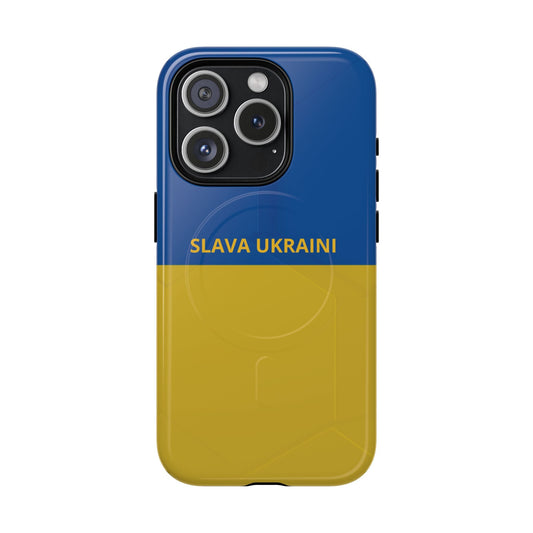 Shop and Support: Tough Magnetic Case with Slava Ukraini Design for Apple iPhone Models 14 - 16. - Wholesale Electronics