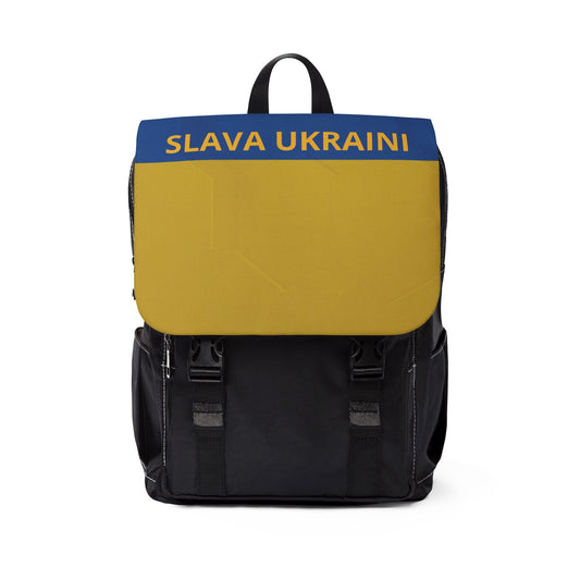 Shop and Support: Unisex Casual Shoulder Backpack with Slava Ukraini Design - Wholesale Electronics