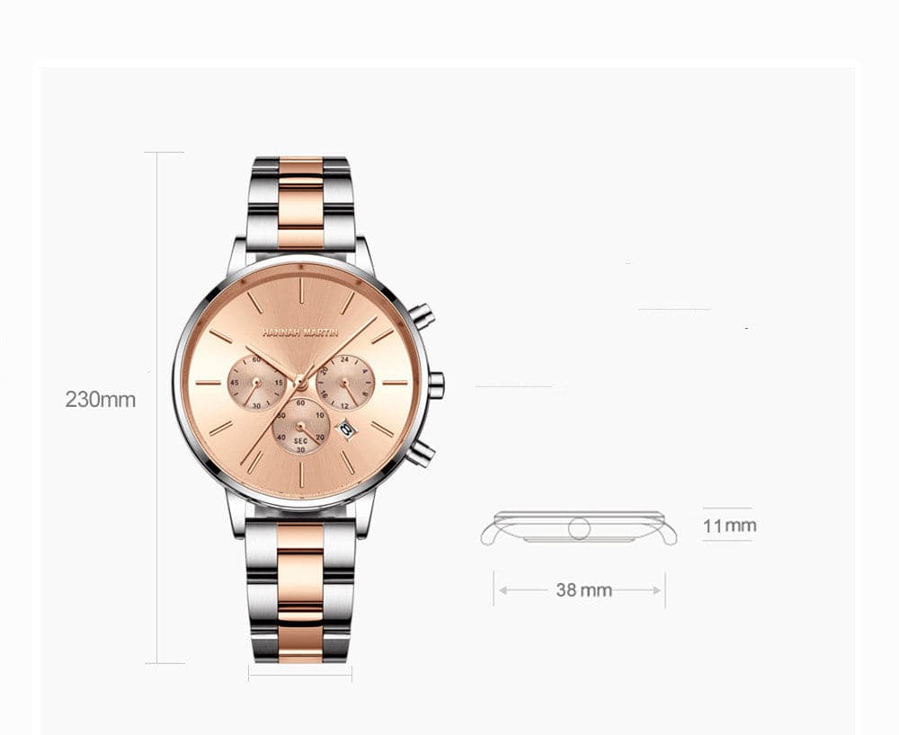 Stainless Steel Chain Butterfly Double Snap Watch - Wholesale Electronics