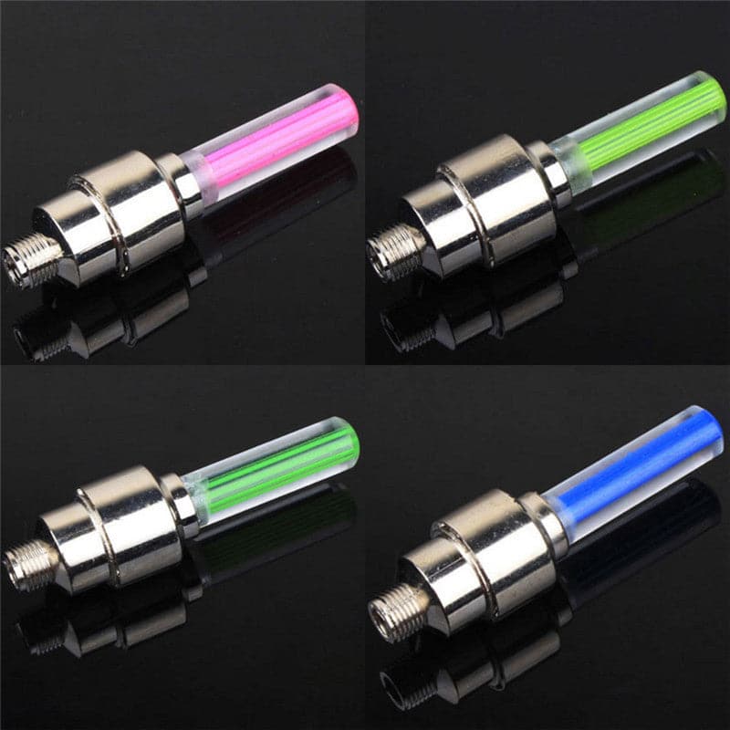 Tyre Wheel Valve Caps with Neon Lights - Wholesale Electronics