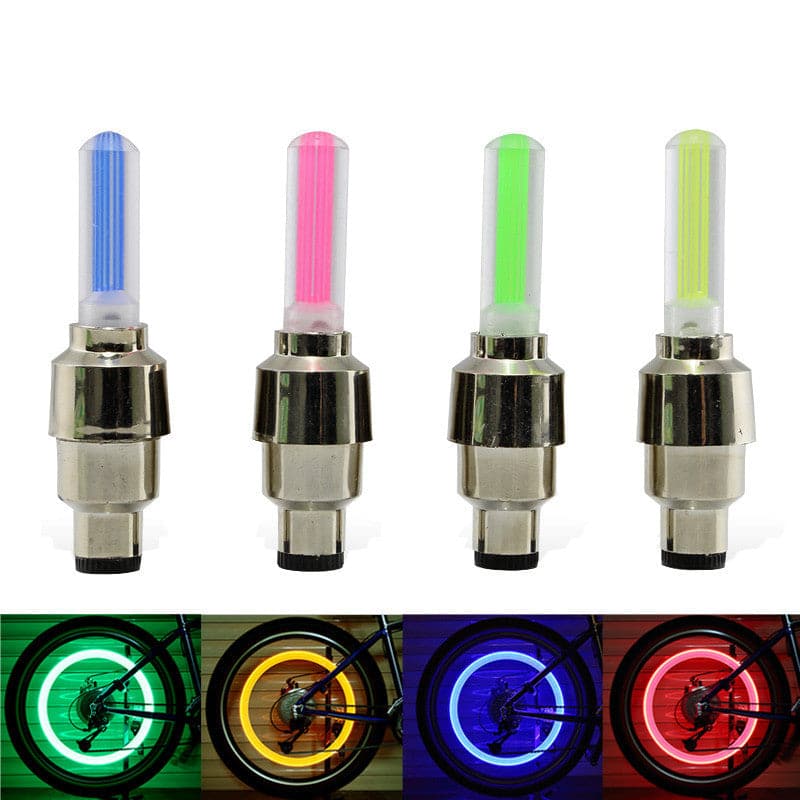 Tyre Wheel Valve Caps with Neon Lights - Wholesale Electronics