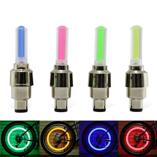 Tyre Wheel Valve Caps with Neon Lights - Wholesale Electronics