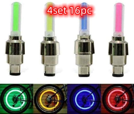 Tyre Wheel Valve Caps with Neon Lights - Wholesale Electronics