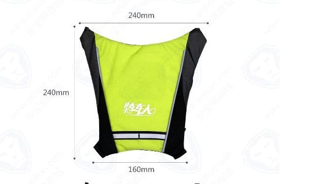 USB Rechargeable Reflective Vest Backpack with LED Turn Signal Light - Wholesale Electronics