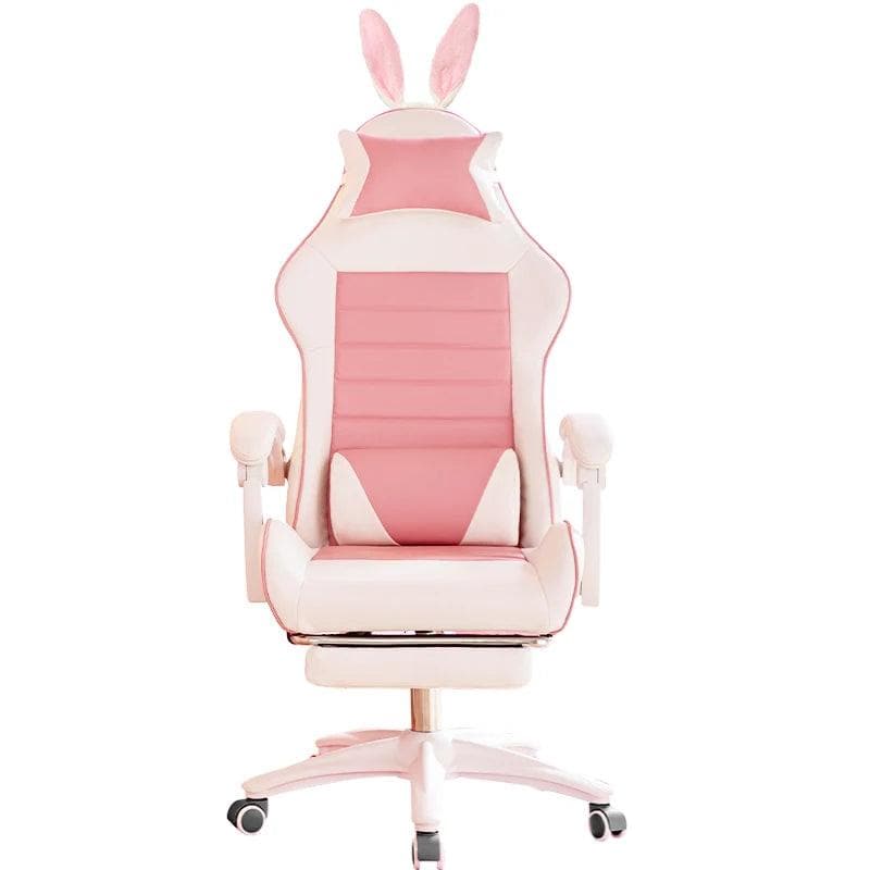 WCG Pink Gaming Chair with Leg Rest and Ergonomic Design - Wholesale Electronics