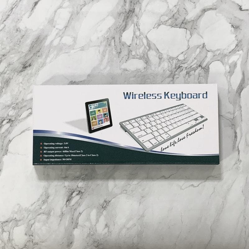 White Wireless Mini Bluetooth Keyboard - Wholesale Electronics